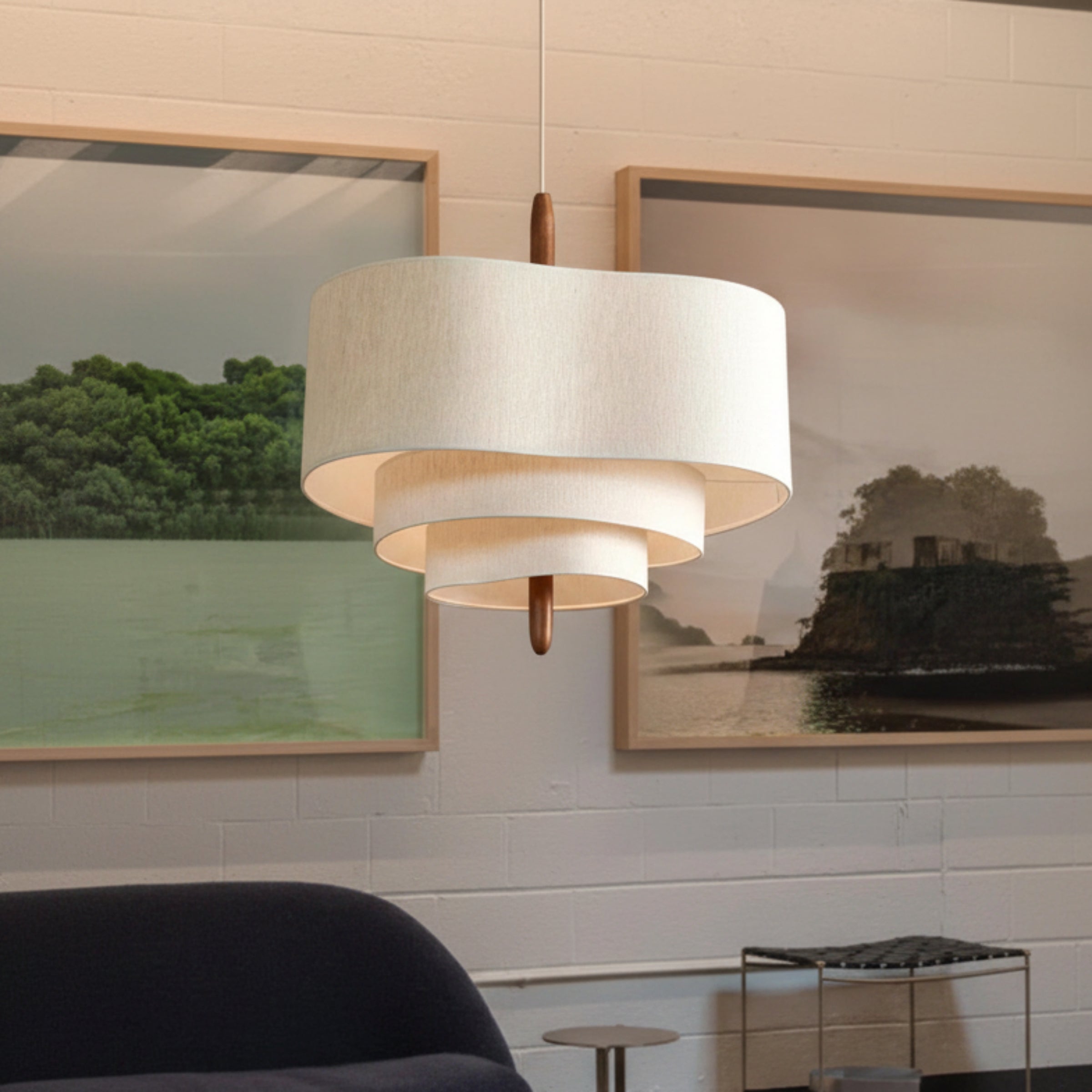 Linen Pendant Light