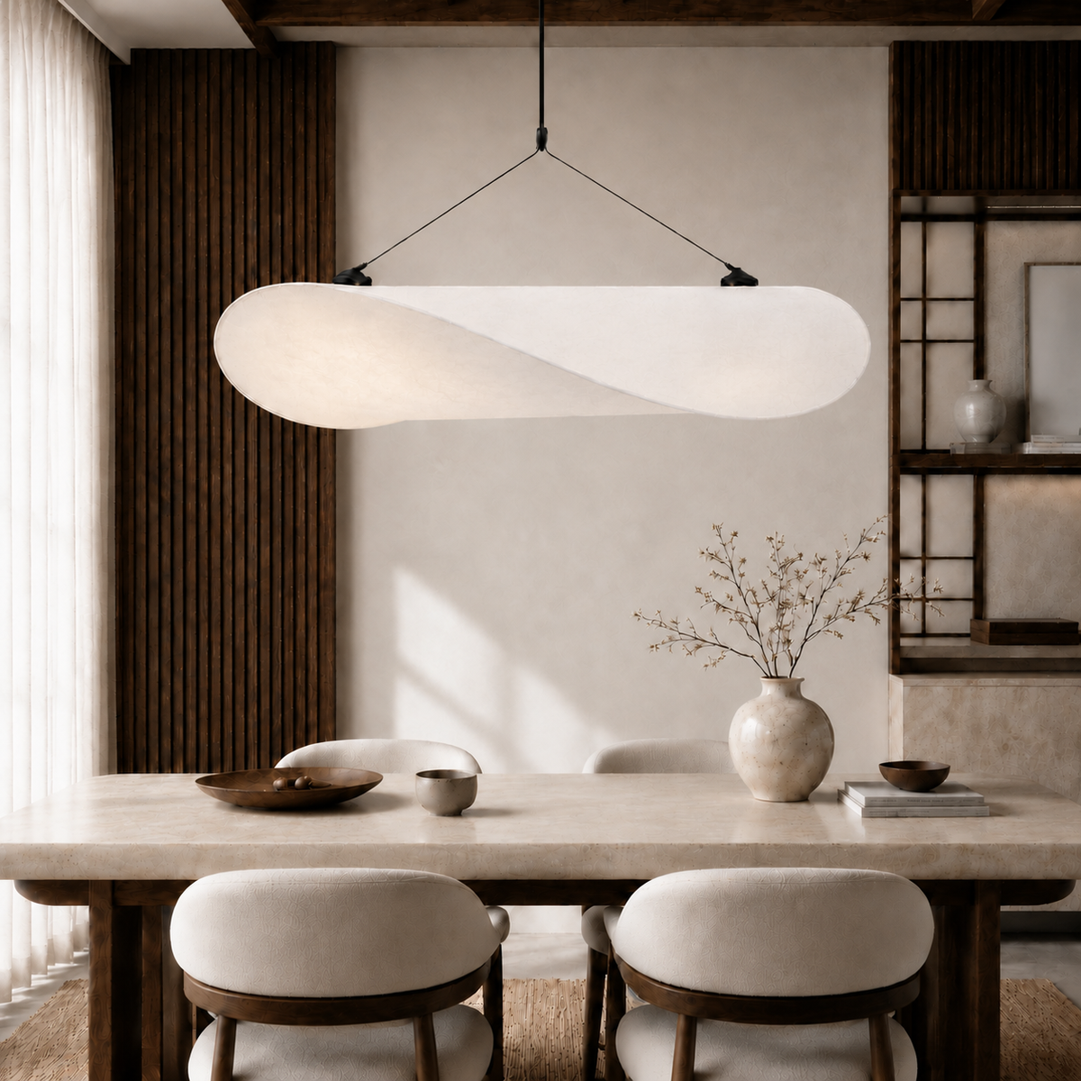 The Hikari Linen Pendant