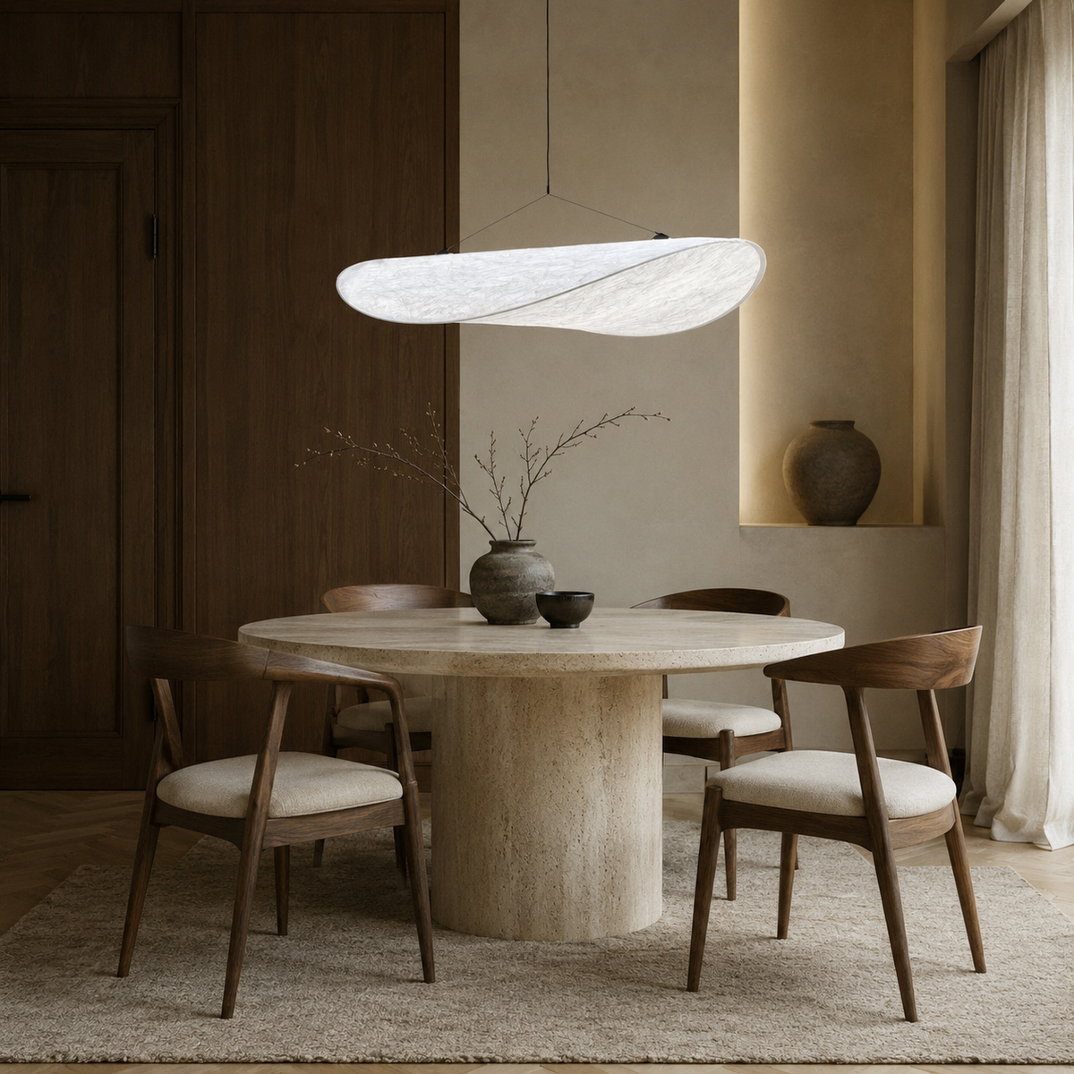 The Hikari Linen Pendant