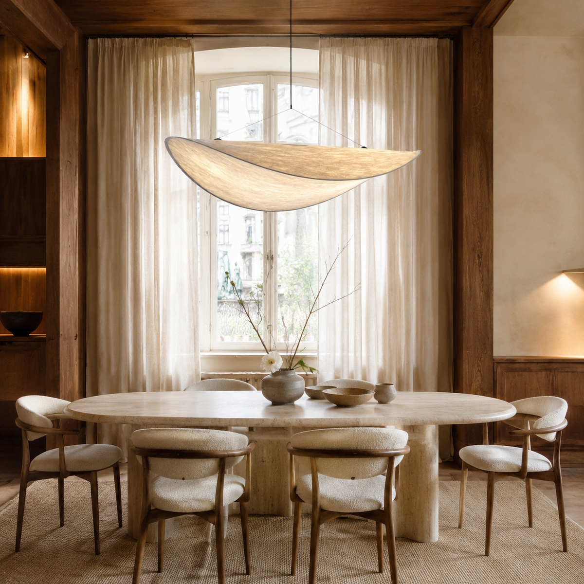 The Hikari Linen Pendant