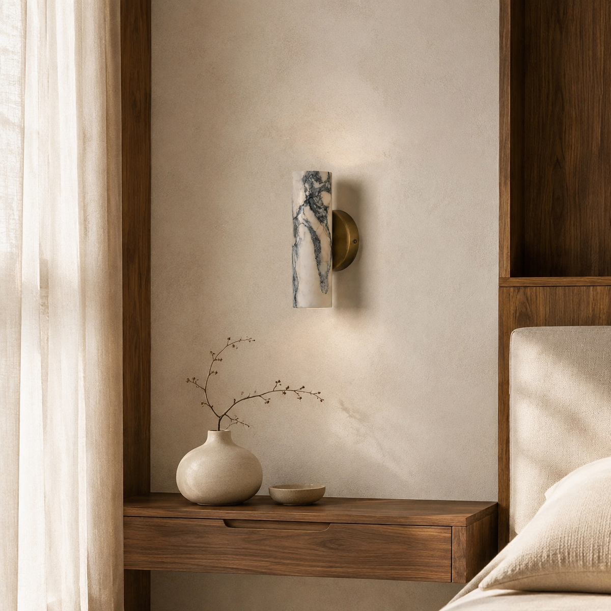 Kumo Stone Wall Light