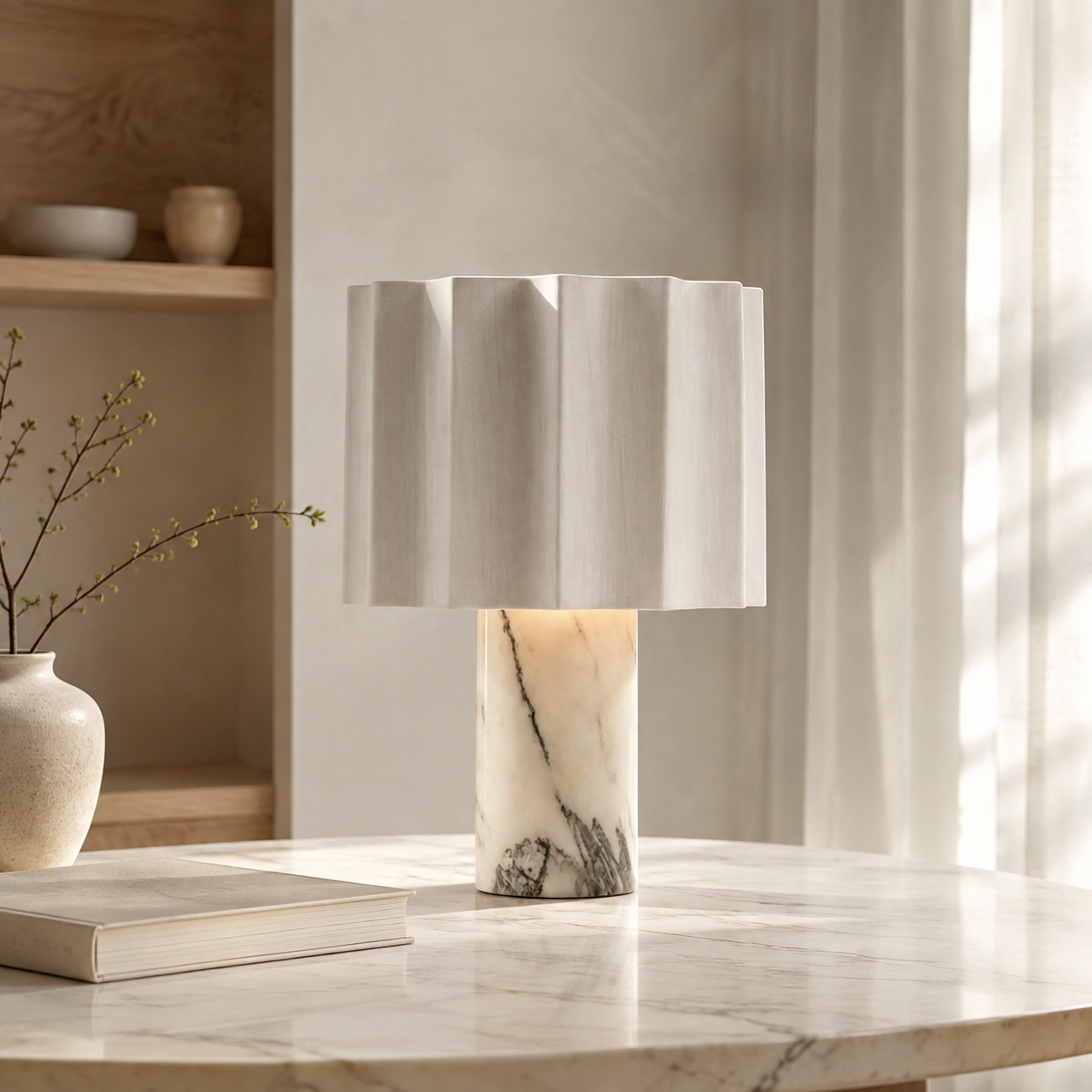 Shiro Marble Table Lamp