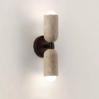 Wall-mounted light fixture with dimensions labeled on a plain background