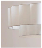 Mika Tiered Fabric Pendant Light