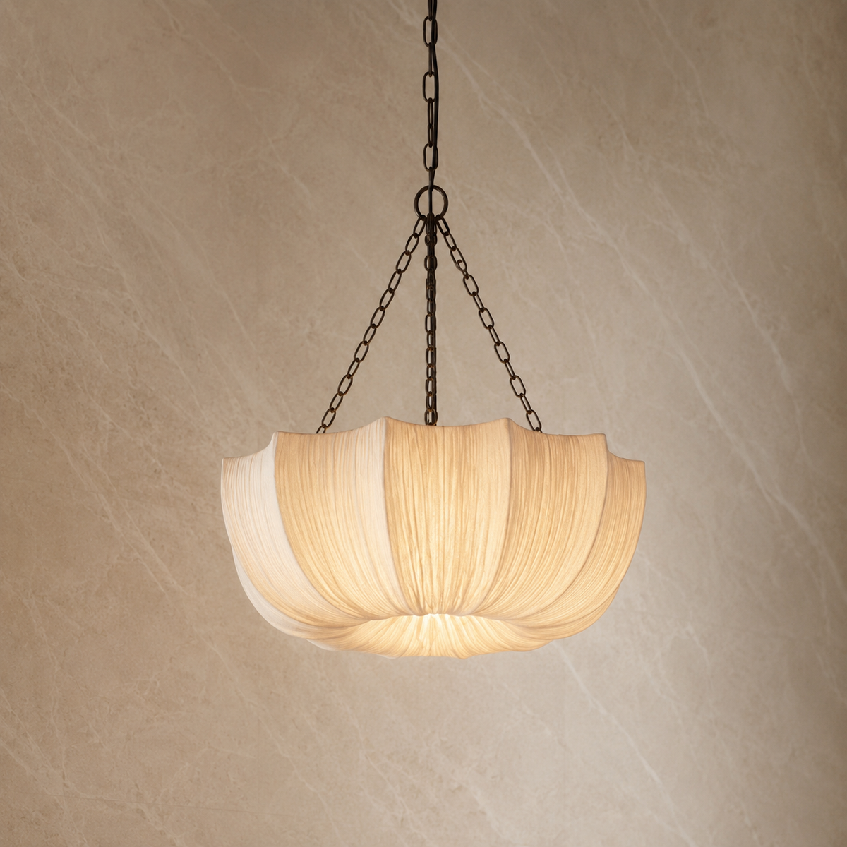 Yuki Petal Fabric Ceiling Light