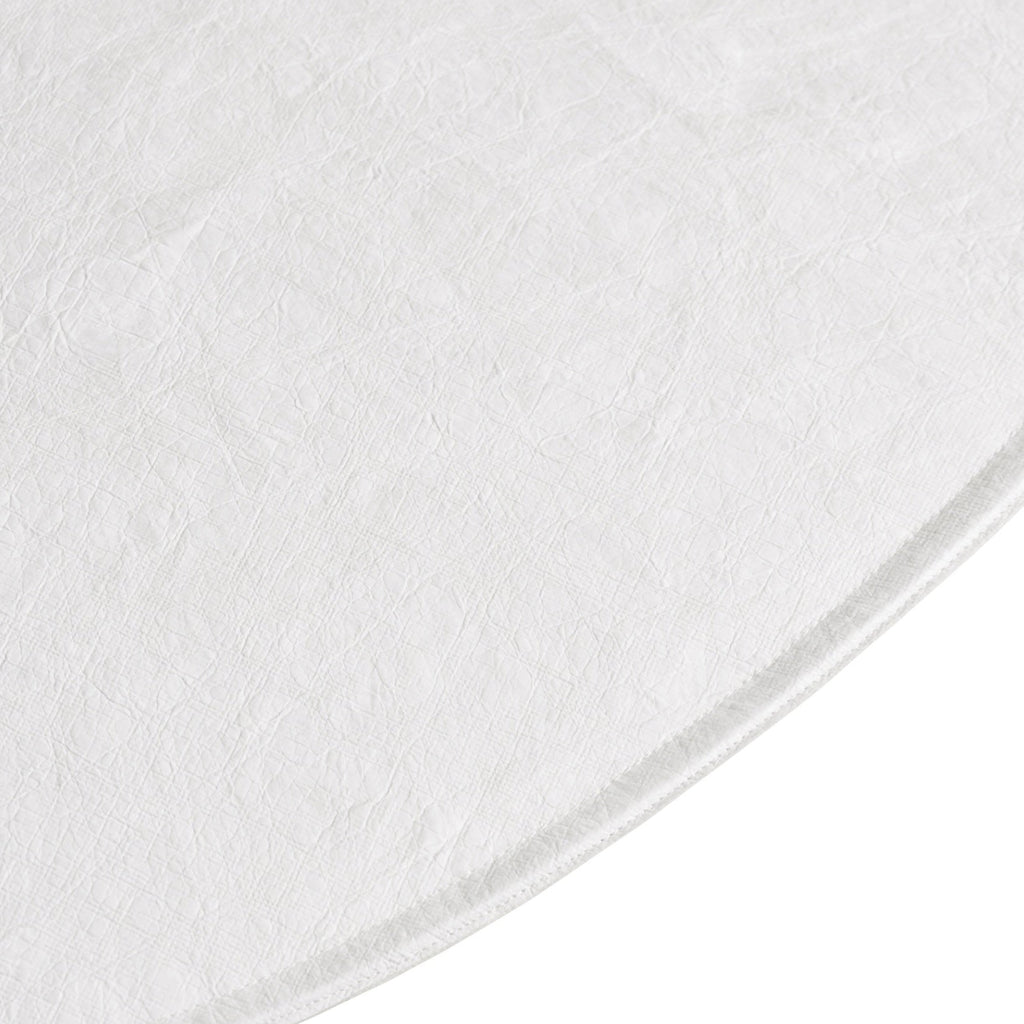 White round bath japandi a white background