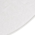 White round bath japandi a white background