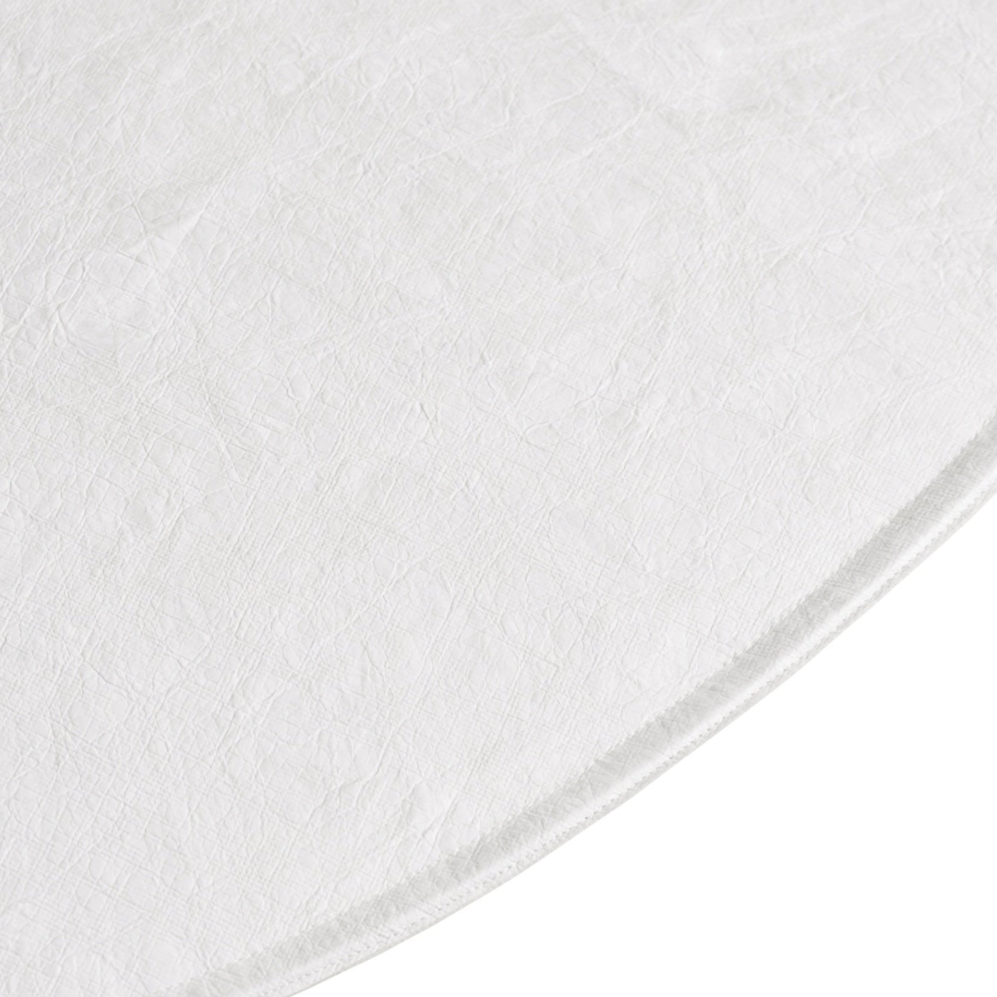White round bath japandi a white background